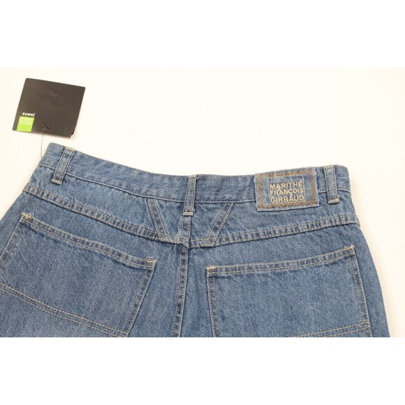 Deadstock Vtg 90s Marithe Francois Girbaud Mens 31 Baggy Denim Jean Shorts Jorts - Picture 8 of 10